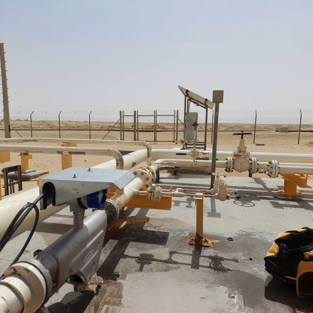 Supply, Installation, and Commissioning of Mass Flowmeters Powered by Solar Cells Systems.